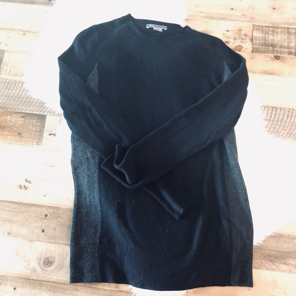 Vince Colorblocked Crewneck Sweater